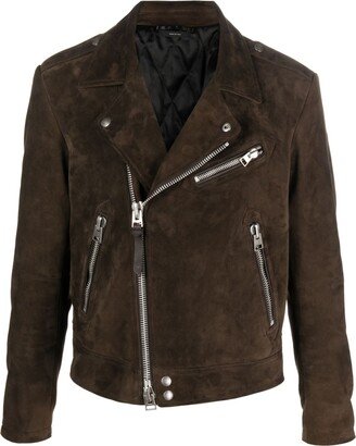 Suede Biker Jacket