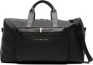 Essential piqué-texture holdall bag