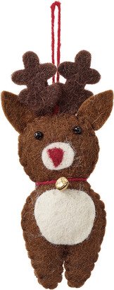 Tie-On Felt Reindeer Brown