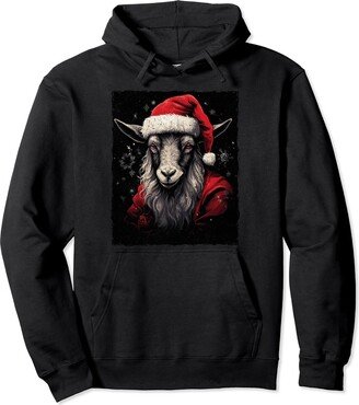 Goat Christmas Pullover Hoodie