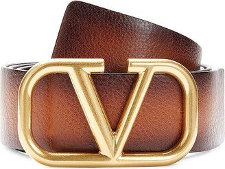 Logo Leather Belt