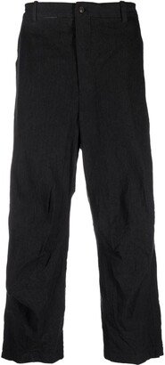 Mid-Rise Tapered Trousers-BH