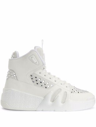 Talon hi-top panelled sneakers