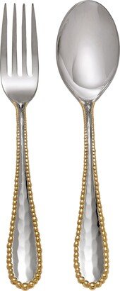 Molten Serving Set, Gold