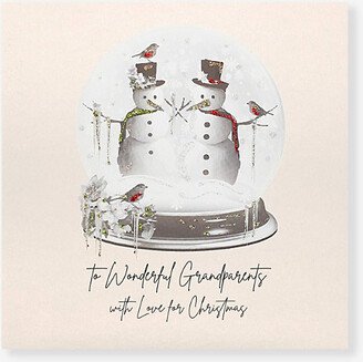 Selfridges Edit To Wonderful Grandparents With Love For Christmas Crystal-embellished Christmas Card 16.5cm x 16.5cm