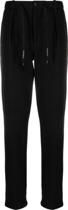 Tapered-Leg Stretch-Cotton Trousers-AC