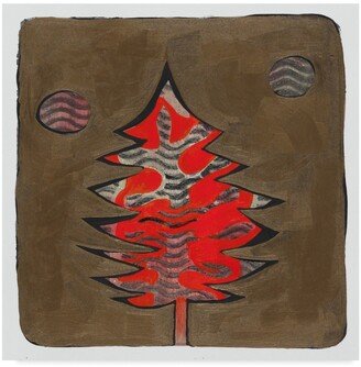 Maria Pietri Lalor 'Red Paint Tree' Canvas Art - 14