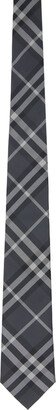 Gray Vintage Check Tie