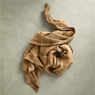 Crinkle Plaid Scarf