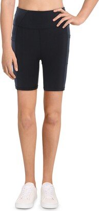 Danielle K. Ava Womens Contrast Stitch Pocket Bike Short