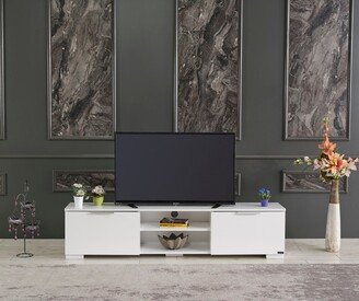 Tiramisubest TV Unit, White