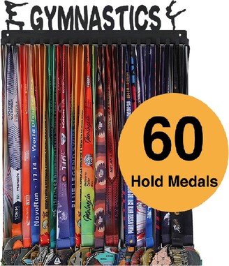 Medal Holder Display Hanger Rack Frame For Sport Race Runner - Gymnastics For Girls Steel Metal Over 60 Medals Easy To Install(1Pcs