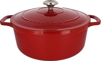 French 3.25-Quart Round Enameled Cast Iron Dutch Oven