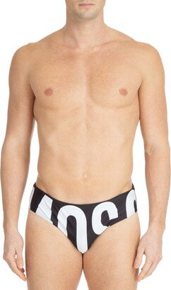 Logo Printed Swim Briefs-AE