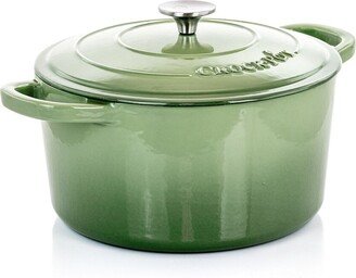 Crockpot Artisan 2Pc 7Qts Enameled Cast Iron Dutch Oven