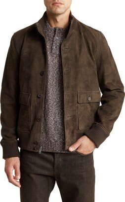 Harrington Suede Bomber Jacket-AA