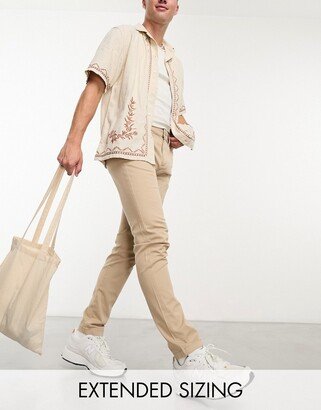 skinny chinos in beige