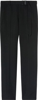 belted slim-fit trousers-AB