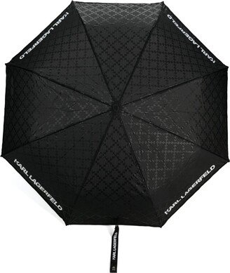 K/Monogram logo-print umbrella