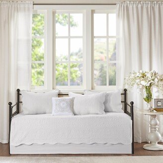 Venice 6 Pieces Quilted Daybed Cover Set With Scalloped Edges