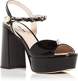 Women's Platform High Block Heel Sandals