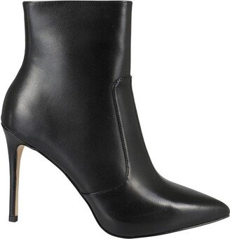 Pointed Toe Zipped Ankle Boots