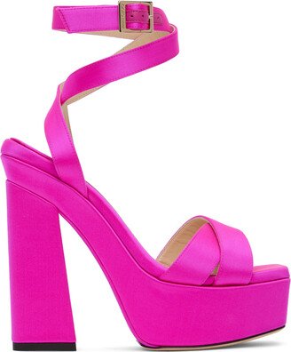 Pink Gaia Platform Sandals