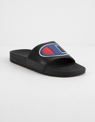 IPO Black Mens Slide Sandals