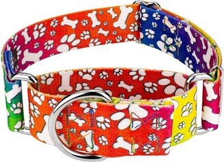 Country Brook Petz 1 1/2 Inch Trippy Doggo Martingale Dog Collar (Large)