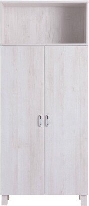 Maclay Double Door Pantry Cabinet White Oak - HOMES: Inside + Out