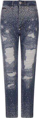 Boyfriend Jeans In New Baroque Denim With Crystals