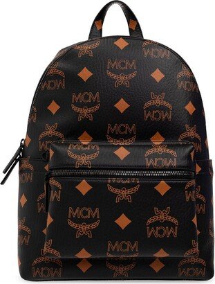Stark Monogrammed Zip-Up Backpack