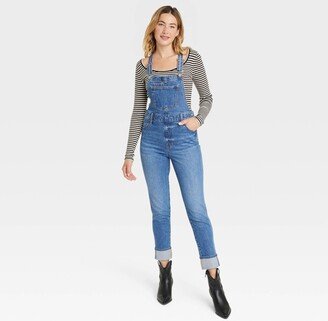 Women's Denim Overalls Medium Wash