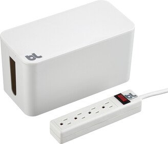 Mini CableBox with Surge Protector White