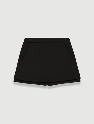 Crepe layered skort