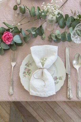 Madame de la Maison Rose Linen Tablecloth