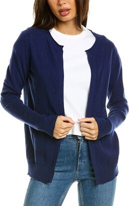 Malo Cashmere Pointelle Wool & Cashmere-Blend Cardigan-AA