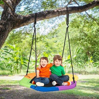 37 inch Hexagon Tree Swing with Adjustable Hanging Rope - See Description