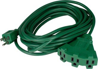 Northlight 25' 3-Prong Outdoor Extension Power Cord with Fan Style Connector