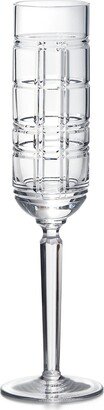 Hudson Plaid Crystal Champagne Flute