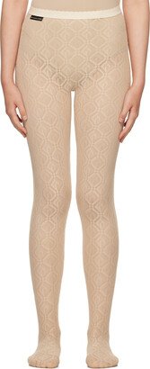 Beige Moon Diamant Tights