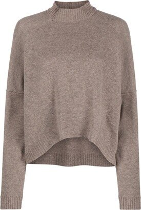 High-Neck Wool-Blend Jumper