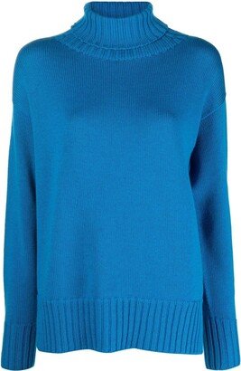 Roll Neck Knitted Jumper-AA