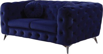 CDecor Sabolle Tuxedo Arms Loveseat with Tapered Legs