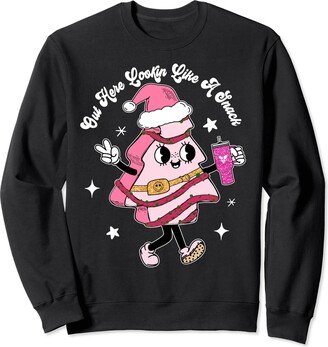 Merry Christmas 2023 Out Here Lookin Like A Snack Out Here Lookin Like A Snack Christmas For Men Women Sweatshirt