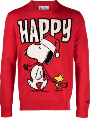 x Peanuts Snoopy intarsia-knit jumper