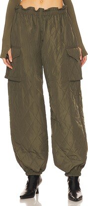 Quilted Oversized Cargo Pants