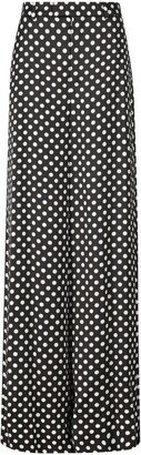 Polka Dots Printed High Waist Trousers