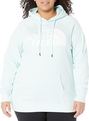 Plus Size Half Dome Pullover Hoodie (Skylight Blue/TNF White) Women's Clothing