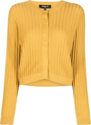 Textured-Knit Cardigan-AB